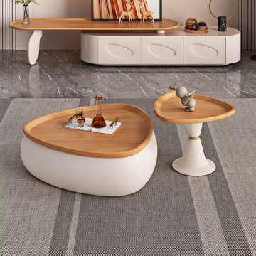 Triangular coffee table & side table set
